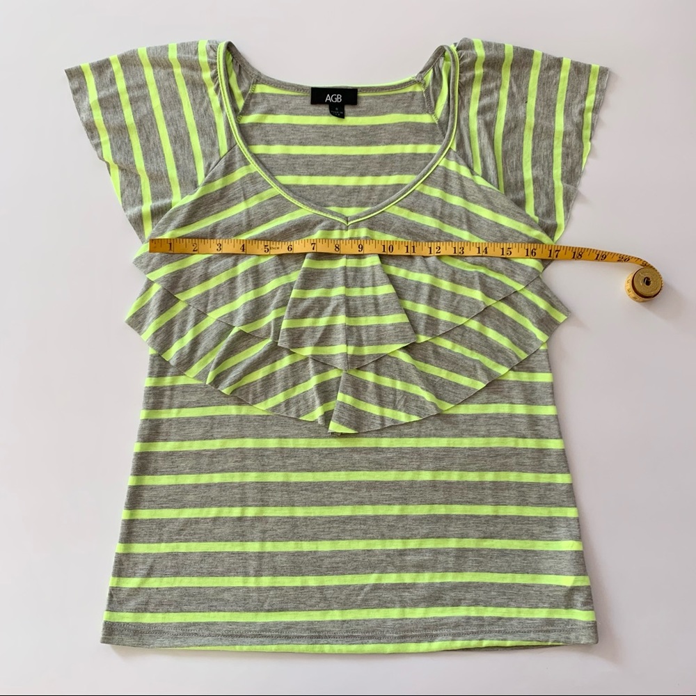 AGB Ruffle Front Tee - Picture 4 of 6